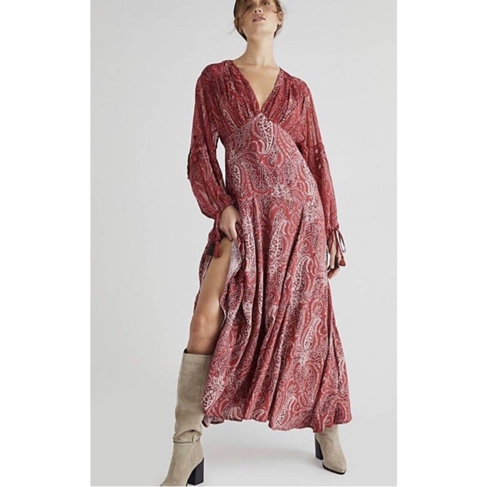 Free people mirage maxi dress large